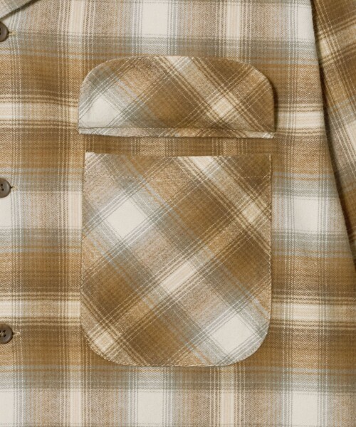 PENDLETON(ペンドルトン)の「【別注】<PENDLETON>チェック オープンカラー 長袖 シャツ(シャツ/ブラウス・メンズ・ライトブルー/ブラウン/ブラック・M/L/XL)」の21枚目の写真
