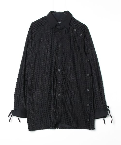 Y-3(ワイスリー)の「Y-3 ADAPTIVE BUTTON SHIRT(シャツ/ブラウス・レディース・ブラック・MEDIUM/X-SMALL/XX-SMALL/SMALL)」の4枚目の写真