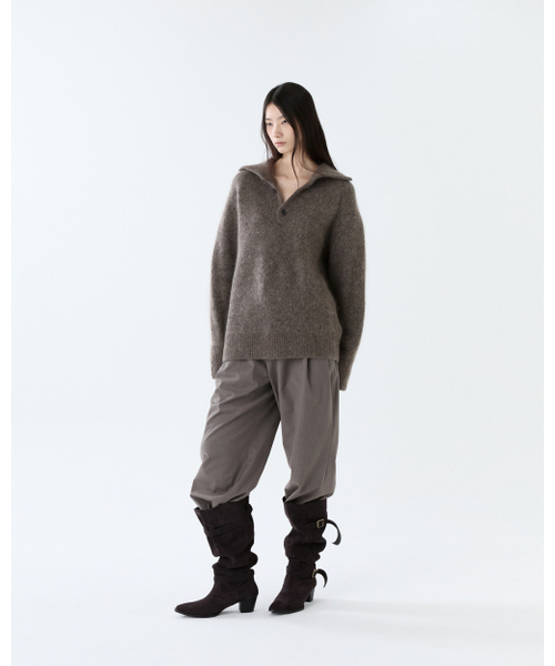THEENDQUESTION(ジエンドクエスチョン)の「Kid mohair button turtle knit top / BROWN(ニット/セーター・レディース・その他・FREE)」の4枚目の写真
