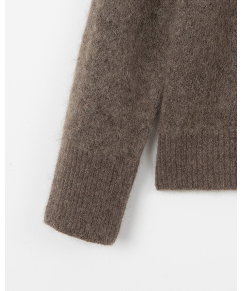 THEENDQUESTION(ジエンドクエスチョン)の「Kid mohair button turtle knit top / BROWN(ニット/セーター・レディース・その他・FREE)」の14枚目の写真