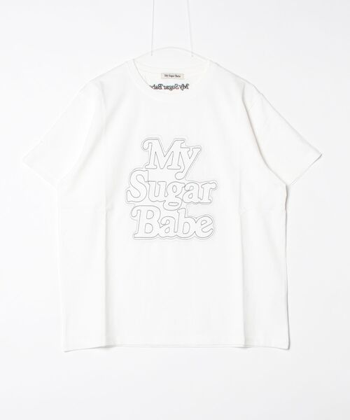 My sugar Babe(マイシュガーベイブ)の「Front OG logo ss tee(Tシャツ/カットソー・メンズ・PINK/White/Navy・LARGE/MEDIUM/SMALL)」の2枚目の写真