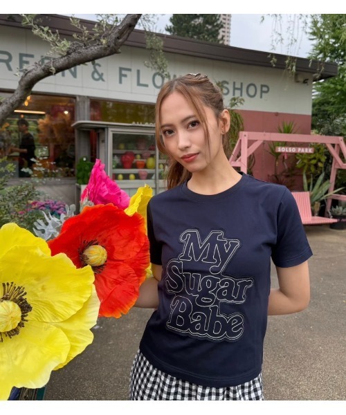 My sugar Babe(マイシュガーベイブ)の「Front OG logo ss tee(Tシャツ/カットソー・メンズ・PINK/White/Navy・LARGE/MEDIUM/SMALL)」の7枚目の写真