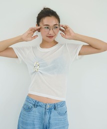 BAYFLOW | 【知久友里恵さんコラボ】アクセチャームセットTシャツ(Tシャツ/カットソー)