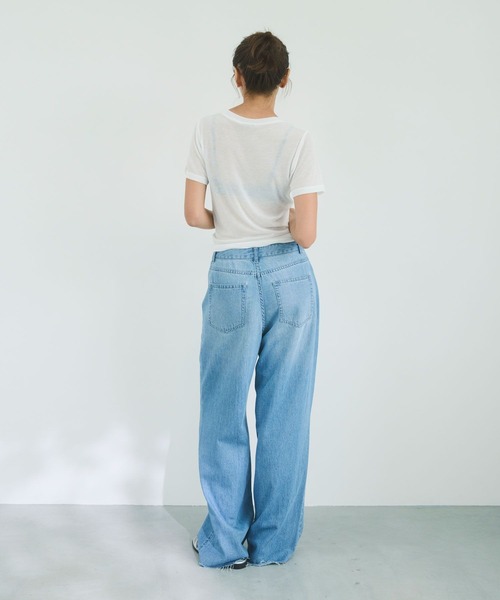 BAYFLOW(ベイフロー)の「【知久友里恵さんコラボ】アクセチャームセットTシャツ(Tシャツ/カットソー・レディース・ラベンダー/オフホワイト/ブラック・FREE)」の6枚目の写真