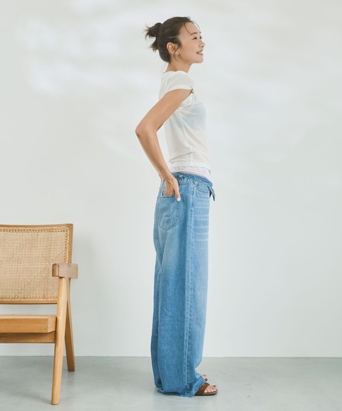 BAYFLOW(ベイフロー)の「【知久友里恵さんコラボ】アクセチャームセットTシャツ(Tシャツ/カットソー・レディース・ラベンダー/オフホワイト/ブラック・FREE)」の10枚目の写真