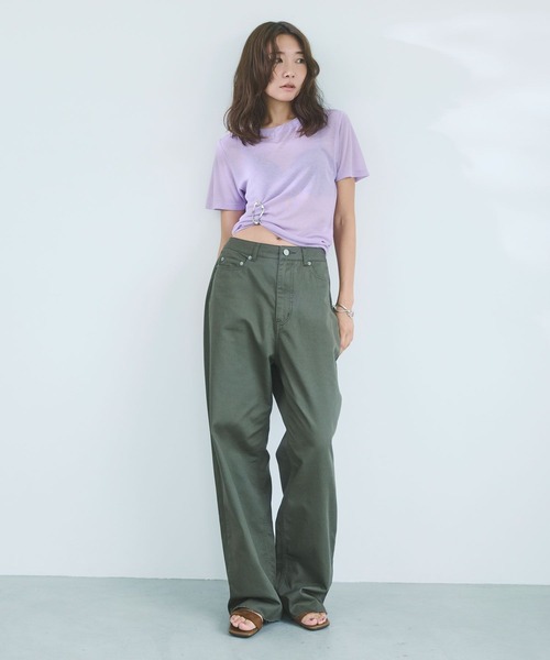 BAYFLOW(ベイフロー)の「【知久友里恵さんコラボ】アクセチャームセットTシャツ(Tシャツ/カットソー・レディース・ラベンダー/オフホワイト/ブラック・FREE)」の17枚目の写真