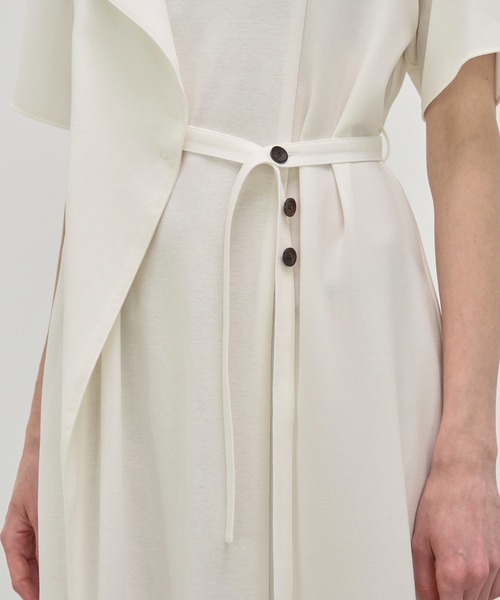 AKIRANAKA(アキラナカ)の「【AKIRANAKA/アキラナカ】Heike combi tex jersey dress WH(ワンピース・レディース・ホワイト・1/2)」の7枚目の写真
