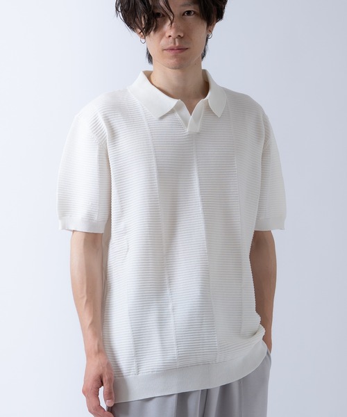Crownor(クラウノアー)の「スキッパー 半袖ポロシャツ(ポロシャツ・メンズ・ブラック/グレー/ホワイト・MEDIUM/LARGE)」の12枚目の写真