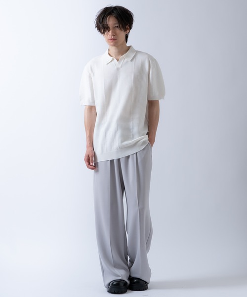 Crownor(クラウノアー)の「スキッパー 半袖ポロシャツ(ポロシャツ・メンズ・ブラック/グレー/ホワイト・MEDIUM/LARGE)」の15枚目の写真