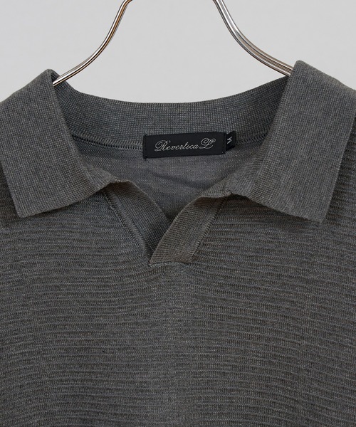 Crownor(クラウノアー)の「スキッパー 半袖ポロシャツ(ポロシャツ・メンズ・ブラック/グレー/ホワイト・MEDIUM/LARGE)」の5枚目の写真