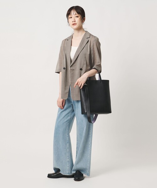 UNITED ARROWS(ユナイテッドアローズ)の「VERTICAL ベーシック トートバッグ 3(トートバッグ・レディース・その他10/ダークグレー・FREE)」の3枚目の写真