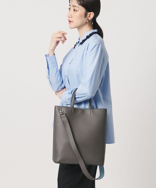 UNITED ARROWS(ユナイテッドアローズ)の「VERTICAL ベーシック トートバッグ 3(トートバッグ・レディース・その他10/ダークグレー・FREE)」の4枚目の写真