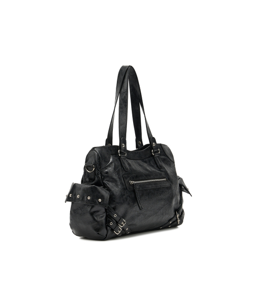 DEINET（ダイニット）の「STUD POCKET BIG BAG IN BLACK（ショルダーバッグ・レディース・その他・FREE）」の3枚目の写真