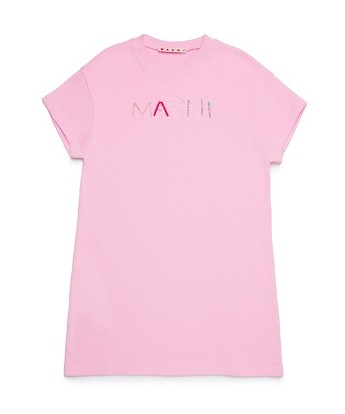 セール】MARNI（マルニ）Kids & Junior ブランドロゴ半袖ワンピース