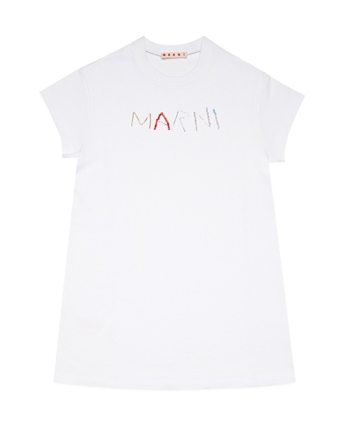 MARNI（マルニ）Kids & Junior ブランドロゴワンピース セール】MARNI（マルニ）Kids & Junior ブランドロゴ半袖ワンピース