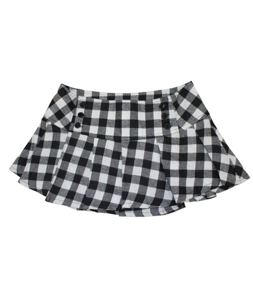 REINE NOIRE(レーヌノワール)の「vichy doll skirt. / ヴィシー ドール スカート(スカート・レディース・ブラック×ホワイト・FREE)」の2枚目の写真