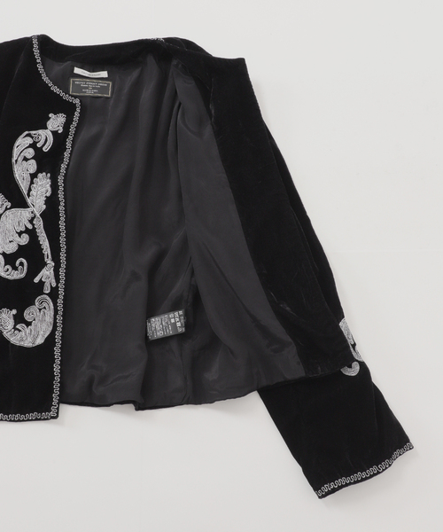 Couture d'adam(クチュールドアダム)の「COUTURE D’ADAM (クチュール ド アダム) Velvet Embroidery ジャケット(その他アウター・メンズ・ブラック・42/40)」の5枚目の写真