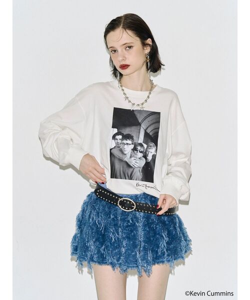 jouetie(ジュエティ)の「【KevinCummins×PosTokyo】ユニセックスロンT(Tシャツ/カットソー・レディース・オフホワイト/ブラック・FREE)」の4枚目の写真