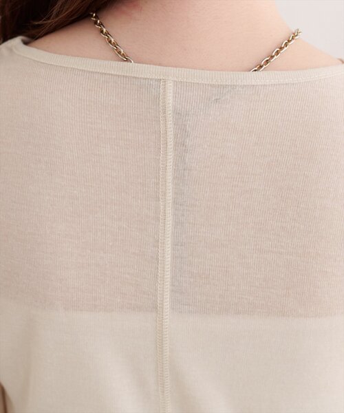 natural couture(ナチュラルクチュール)の「袖シャーリングプルオーバー(Tシャツ/カットソー・レディース・アイボリー/ライトグレー/ブラウン/ブラック/ブルー・FREE)」の15枚目の写真