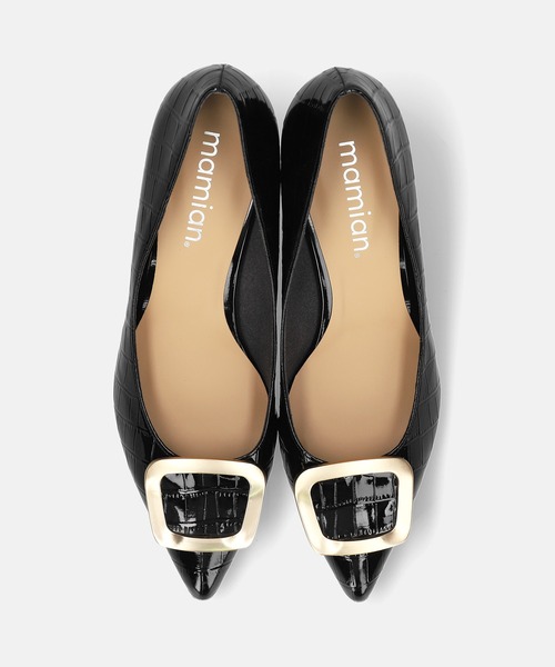 MAMIAN(マミアン)の「ポインテッドトゥ バックル パンプス (5.0cmヒール)(パンプス・レディース・ブラック系その他/ベージュ系その他/グレイッシュベージュ/ブラック系その他2/ブラック・23.0cm/22.5cm/23.5cm/24.0cm/24.5cm/25.0cm)」の15枚目の写真