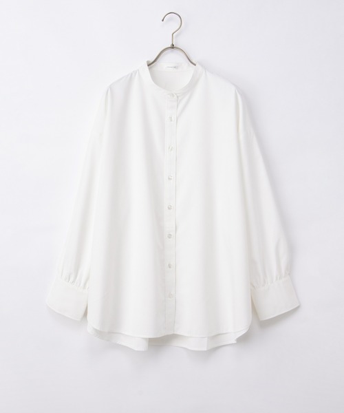 Honeys(ハニーズ)の「マオカラーゆるシャツ(シャツ/ブラウス・レディース・ブルー/ブラウン系その他2/ブルー系1/ピンク系その他2/ブラック/ホワイト・F)」の19枚目の写真