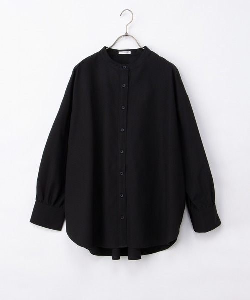 Honeys(ハニーズ)の「マオカラーゆるシャツ(シャツ/ブラウス・レディース・ブルー/ブラウン系その他2/ブルー系1/ピンク系その他2/ブラック/ホワイト・F)」の21枚目の写真