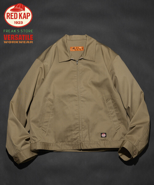 RED KAP（レッドキャップ）の「RED KAP/レッドキャップ 別注 SMU JK-22 SHORT LENGTH ジップアップ ワークジャケット/ジップブルゾン（ブルゾン・メンズ・グリーン/ベージュ/ブラウン/チャコールグレー/ブラック・MEDIUM/LARGE）」の6枚目の写真