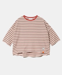GENTIL/ジャンティー マルチボーダー7分ワイドTEE