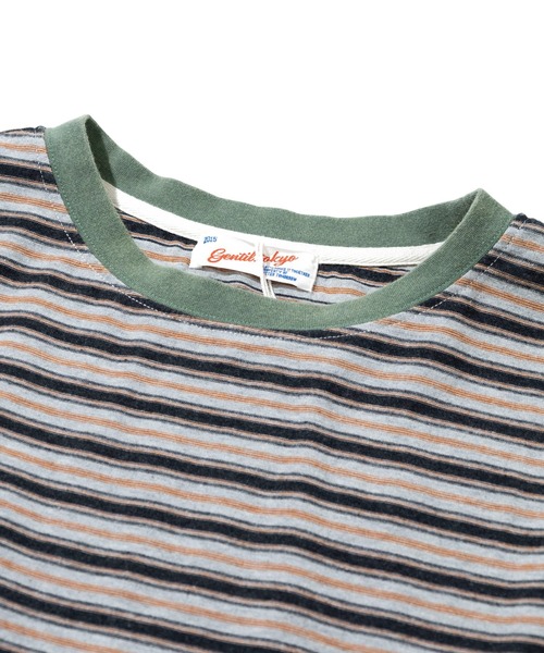 go slow caravan(ゴースローキャラバン)の「GENTIL/ジャンティー マルチボーダー7分ワイドTEE(Tシャツ/カットソー・レディース・ナチュラル/グレー・FREE)」の11枚目の写真