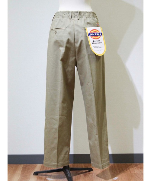Dickies(ディッキーズ)の「【EDIT-B×Dickies】リラックス タックパンツ(チノパンツ・レディース・ベージュ/グレー/ブラック・M/L)」の3枚目の写真