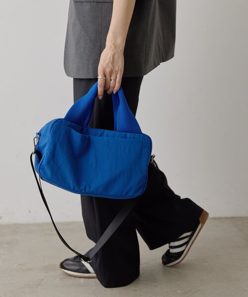 ear PAPILLONNER(イアパピヨネ)の「《撥水/軽量》メッシュハンドルボストンバッグSサイズ(ボストンバッグ・レディース・ブラック/ブルー・FREE)」の12枚目の写真