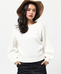 SLY | COTTON BACK OPEN MG TOPS(ニット/セーター)