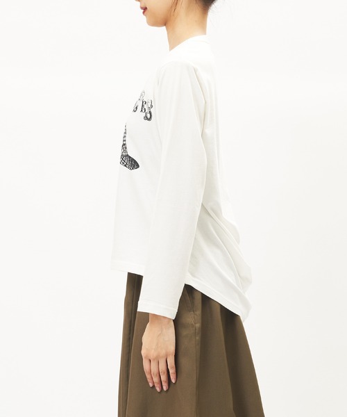 gomme(ゴム)の「シャーロックホームズT(Tシャツ/カットソー・レディース・ブラウン/チャコールグレー/ブラック/ホワイト・MEDIUM)」の8枚目の写真