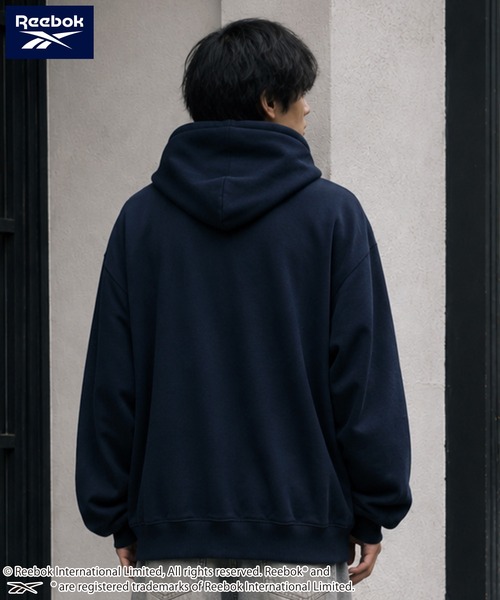 Reebok(リーボック)の「【web別注】Reebok リーボック メンズワンポイントロゴ裏起毛ジップアップ(スウェット・メンズ・ネイビー/アッシュグレー/ホワイト/ブラック・M/LL/L)」の21枚目の写真