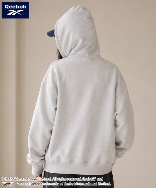 Reebok(リーボック)の「【web別注】Reebok リーボック メンズワンポイントロゴ裏起毛ジップアップ(スウェット・メンズ・ネイビー/アッシュグレー/ホワイト/ブラック・M/LL/L)」の14枚目の写真