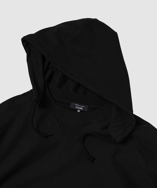 COMME des GARCONS HOMME(コム デ ギャルソン・オム)の「COTTON NYLON SWEAT FOODY(パーカー・メンズ・ブラック/バーガンディー・S/M/L)」の4枚目の写真