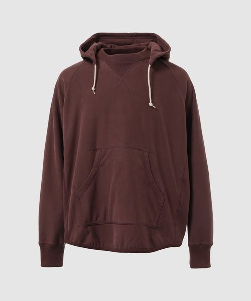 COMME des GARCONS HOMME(コム デ ギャルソン・オム)の「COTTON NYLON SWEAT FOODY(パーカー・メンズ・ブラック/バーガンディー・S/M/L)」の1枚目の写真