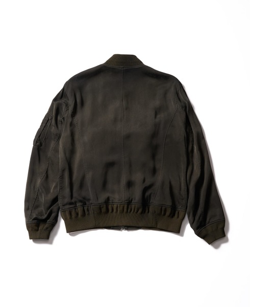 wjk（ダヴルジェイケイ）の「cupro vintage MA-1（MA-1・メンズ・ブラック/ダークカーキ・X-LARGE/LARGE/MEDIUM/SMALL）」の21枚目の写真