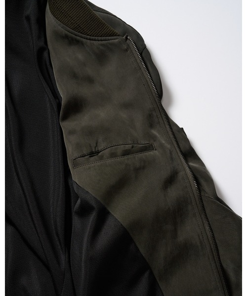wjk（ダヴルジェイケイ）の「cupro vintage MA-1（MA-1・メンズ・ブラック/ダークカーキ・X-LARGE/LARGE/MEDIUM/SMALL）」の7枚目の写真