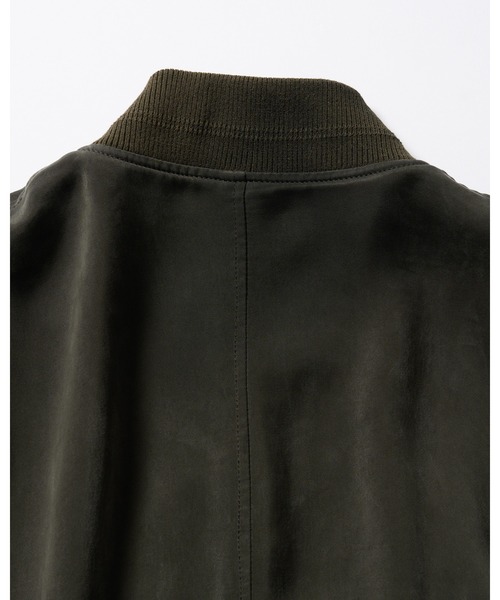 wjk（ダヴルジェイケイ）の「cupro vintage MA-1（MA-1・メンズ・ブラック/ダークカーキ・X-LARGE/LARGE/MEDIUM/SMALL）」の11枚目の写真