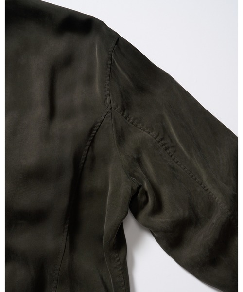 wjk（ダヴルジェイケイ）の「cupro vintage MA-1（MA-1・メンズ・ブラック/ダークカーキ・X-LARGE/LARGE/MEDIUM/SMALL）」の12枚目の写真