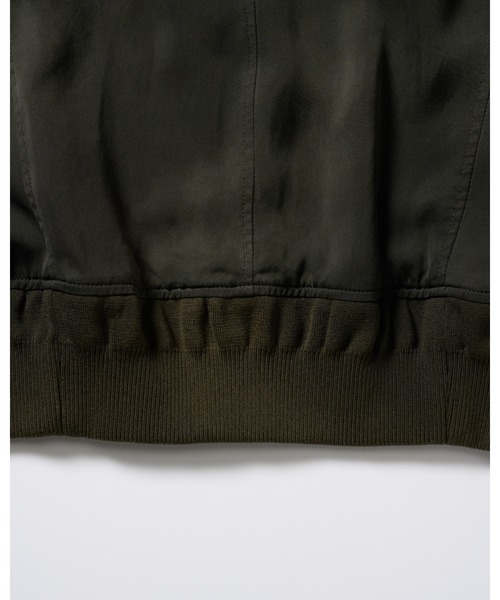 wjk（ダヴルジェイケイ）の「cupro vintage MA-1（MA-1・メンズ・ブラック/ダークカーキ・X-LARGE/LARGE/MEDIUM/SMALL）」の13枚目の写真