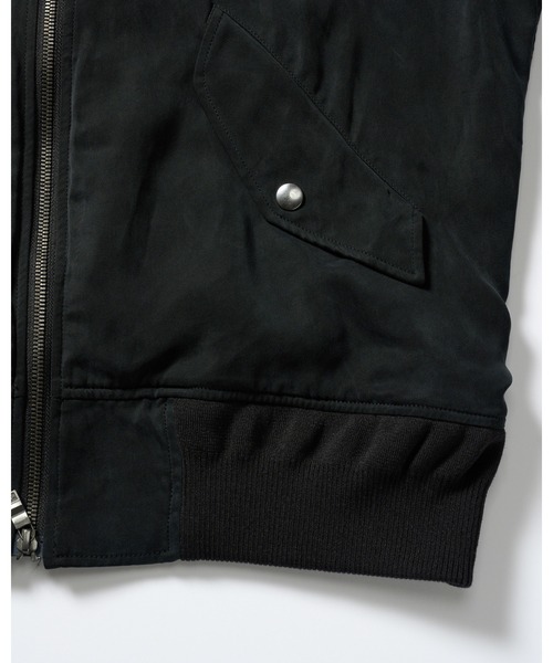wjk（ダヴルジェイケイ）の「cupro vintage MA-1（MA-1・メンズ・ブラック/ダークカーキ・X-LARGE/LARGE/MEDIUM/SMALL）」の16枚目の写真