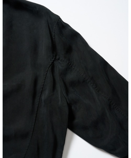wjk（ダヴルジェイケイ）の「cupro vintage MA-1（MA-1・メンズ・ブラック/ダークカーキ・X-LARGE/LARGE/MEDIUM/SMALL）」の18枚目の写真