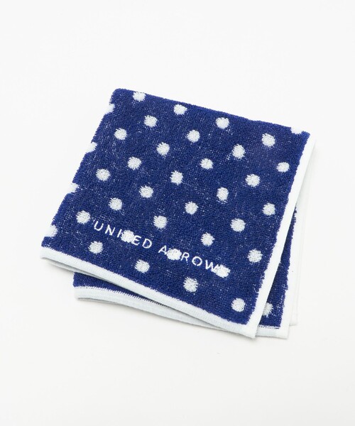 UNITED ARROWS(ユナイテッドアローズ)の「パイル ドット ハンカチ(バンダナ/スカーフ・メンズ・ブラック/ネイビー・FREE)」の2枚目の写真