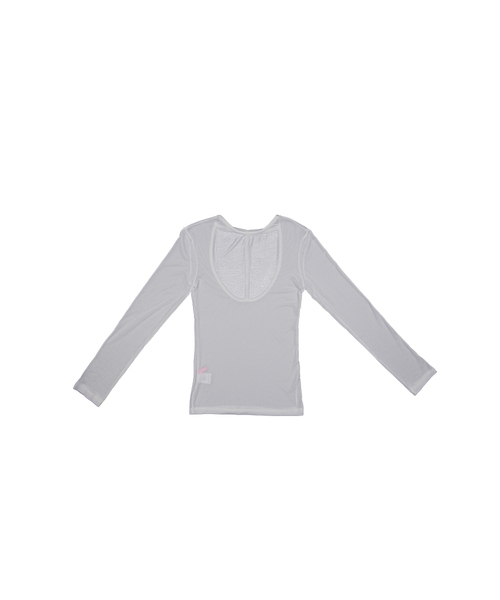 WAVEGIRL(ウェーブガール)の「テンセルタウンTシャツ(全5色)(Tシャツ/カットソー・レディース・ライトブルー/ホワイト/ライトグレー/ブラック/PINK・FREE)」の1枚目の写真