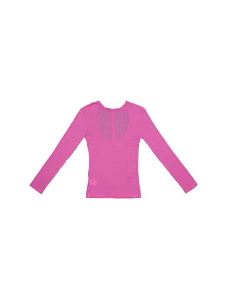 WAVEGIRL(ウェーブガール)の「テンセルタウンTシャツ(全5色)(Tシャツ/カットソー・レディース・ライトブルー/ホワイト/ライトグレー/ブラック/PINK・FREE)」の5枚目の写真