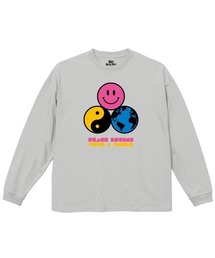 NOBOUND(ノーバウンド) 長袖Tシャツ イラスト プリント ボックスシルエット トップス カットソー メンズ ユニセックス ストリート