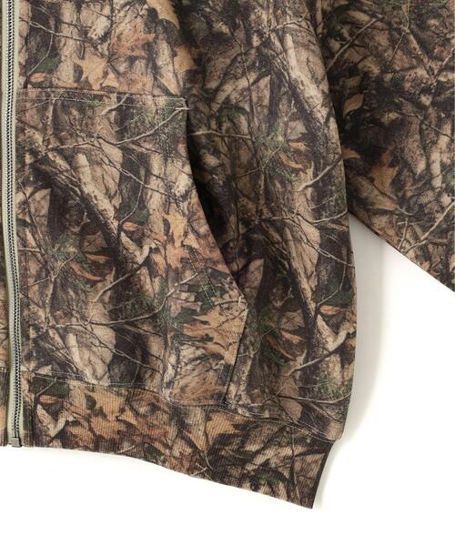 SUPPLIER(サプライヤー)の「SUPPLIER/サプライヤー/Tree Faux Fur Cross Zip Hoodie(パーカー・メンズ・カーキ・M/L/XL)」の4枚目の写真