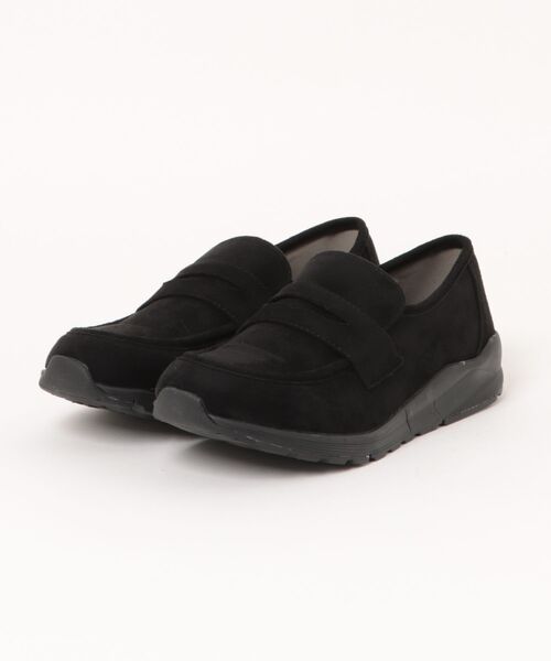 Round About(Bridget Birkin)(ラウンド アバウト)の「【Round About】ローファースニーカー(465004)(スニーカー・レディース・ダークブラウン/ブラック/ブラック系その他・S/M/LL/L)」の3枚目の写真